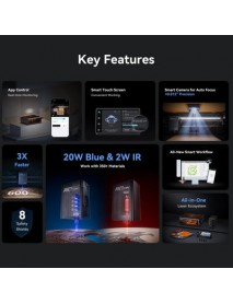 Creality Falcon A1 Pro 20W Lazer Gravür ve Kesici