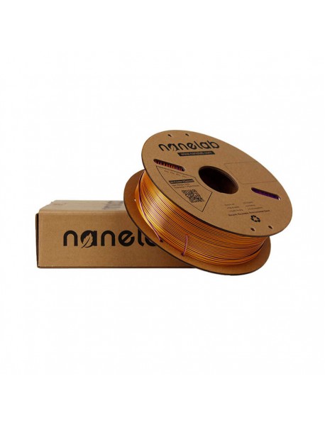 Nanelab Üç Renk Silk PLA Filament - Kırmızı-Altın-Mor - 1.75mm - 1Kg