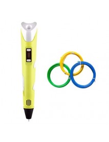 3D Kalem - Pen - Sarı - Full Set