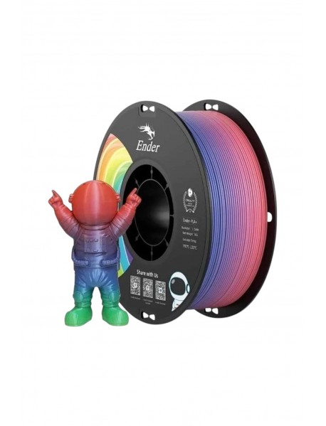 Creality Ender PLA+ Rainbow Filament 1.75mm 1kg